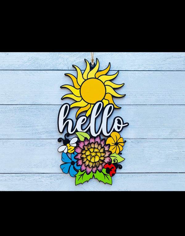 Hello Summer Door Sign