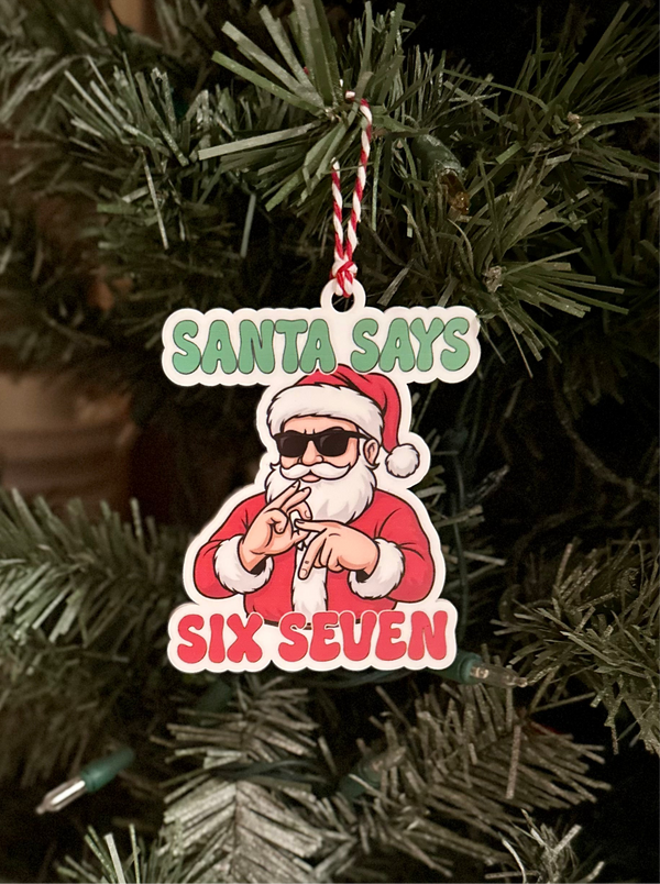 Santa 6 7 Ornament
