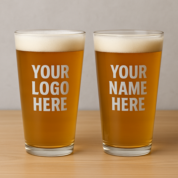 Custom 16oz Beer Glasses