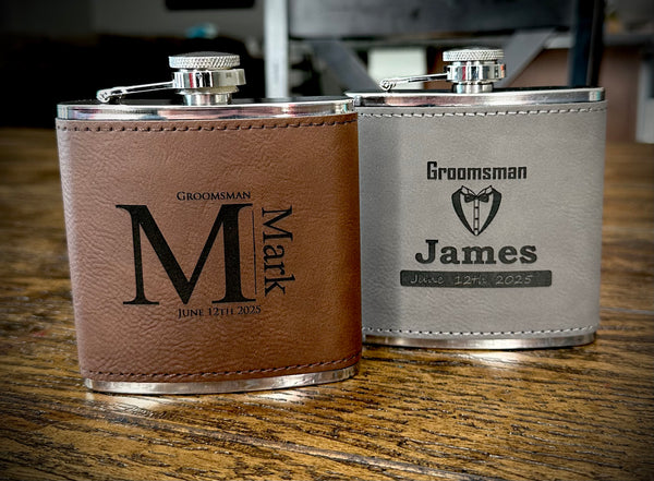 Leather flask