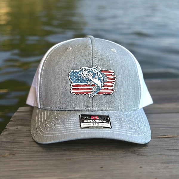 Bass Fishing Flag Hat