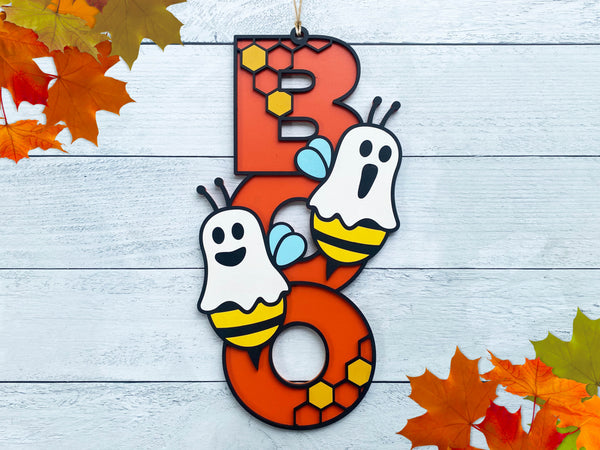 Boo Bees Halloween Sign