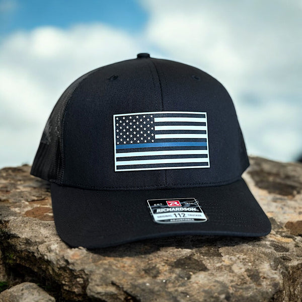 Black and White Flag Hat