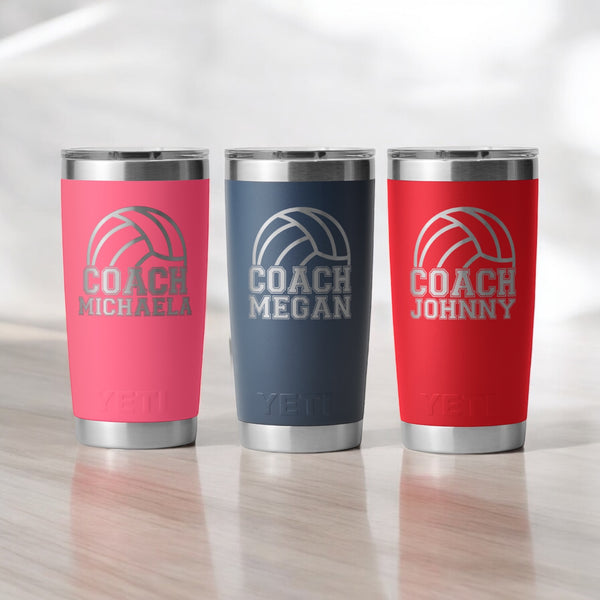 Custom Volleyball Coach Tumbler