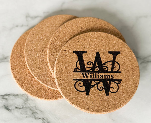 Monogram coasters