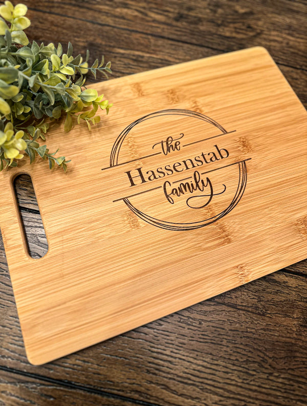 Engraved cutting board