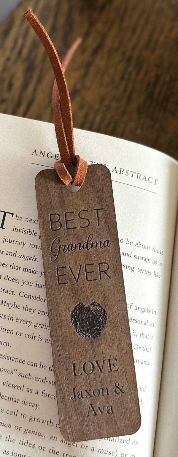 Walnut bookmark